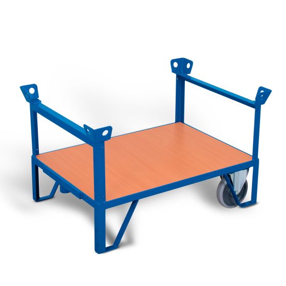 Two-wheeled platform with end walls