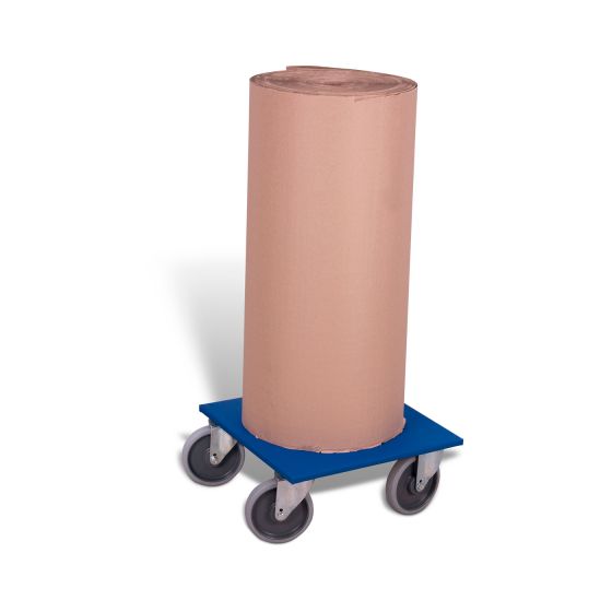 Dolly with thermoplastic rubber swivel castors