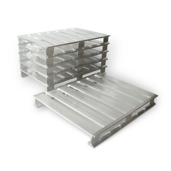 Welded aluminum pallets