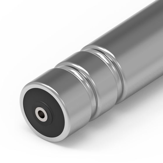 Conveyor roller with 2 beads
