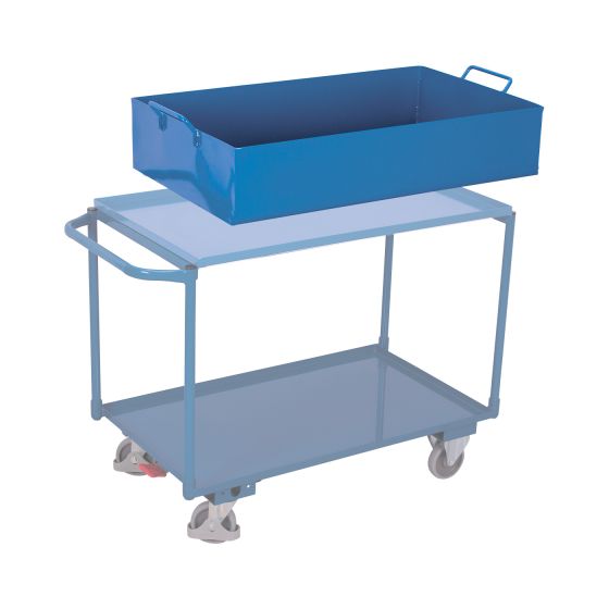 Additional article for table trolley - Removable steel-sheet pan