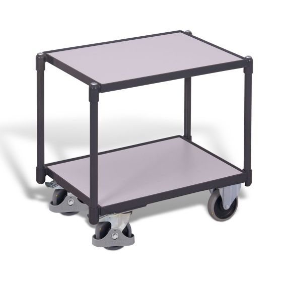ESD euro system dolly with 2 load surfaces (edge 10 mm)