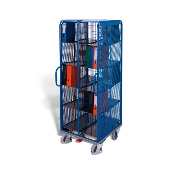 Document trolley with 20 compartments