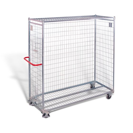 Order-picking trolley, galvanised with additional articles