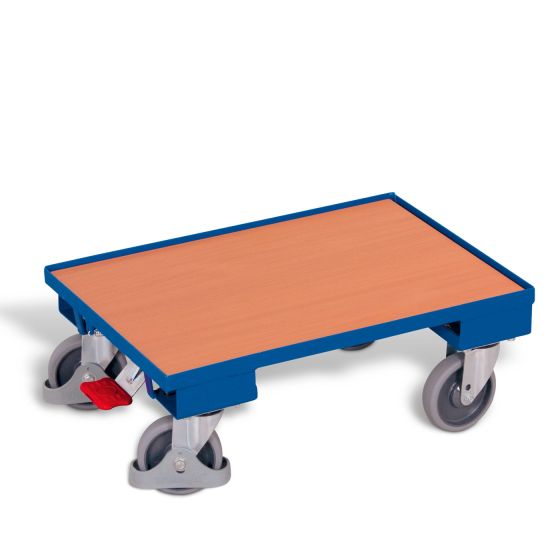 Euro system dolly with EasySTOP and board (10mm edge)