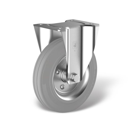Fixed castors with wheel type WB