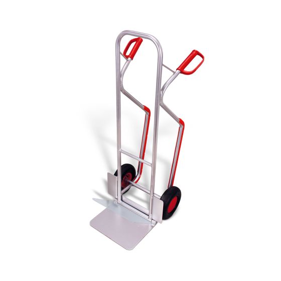 Aluminium truck with folding toe plate