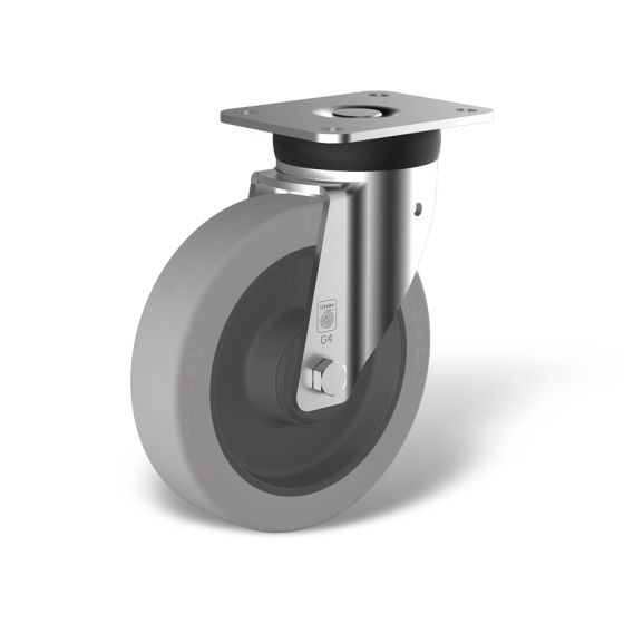 Swivel castor with wheel type WN