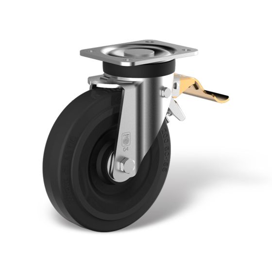 Swivel castor front stop (FSTR) wheel type DB
