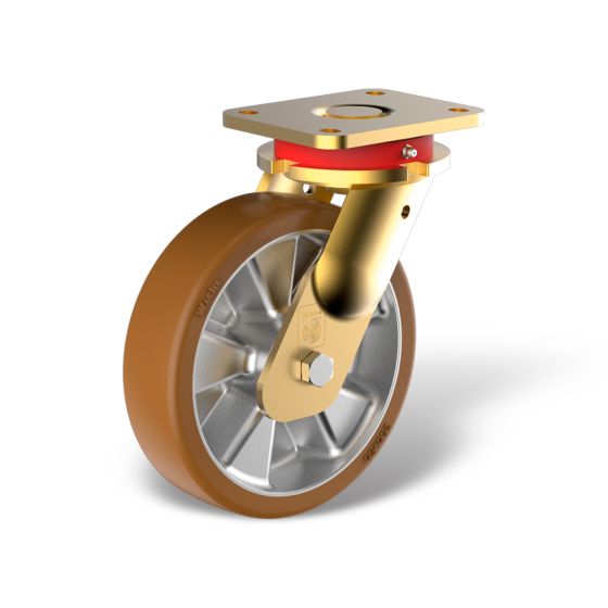 Swivel castor with wheel type PE