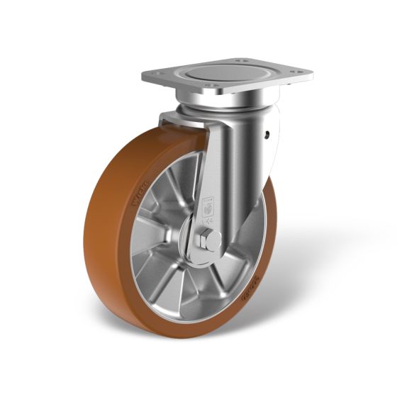 Swivel castor with wheel type PE