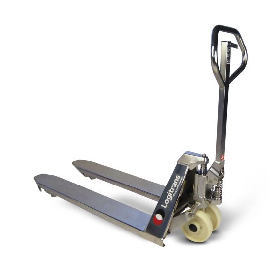 Hand pallet truck INOX - Logitrans® for food industry, stainless steel