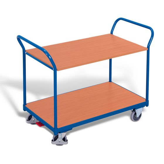 Table trolley with 2 load surfaces