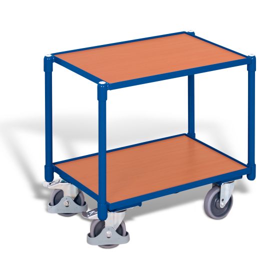 Euro system dolly with 2 shelves (edge 10mm)