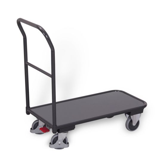Schiebebügelwagen, leichte Ausführung, RAL 7016