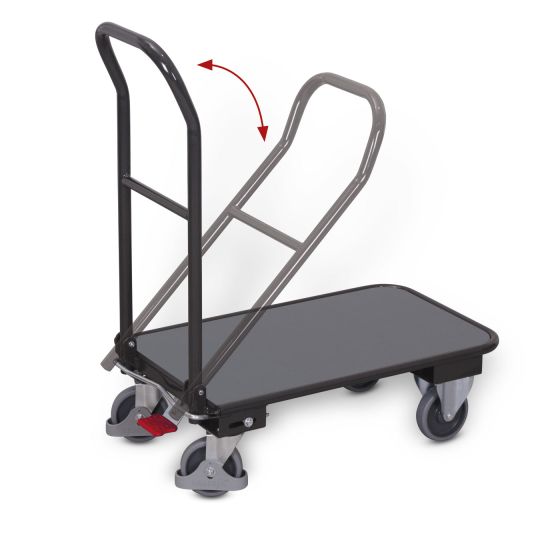 Folding bracket trolley, RAL 7016