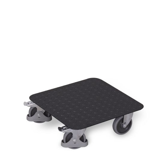 VARIOfit crate roller with checker plate, RAL 7016