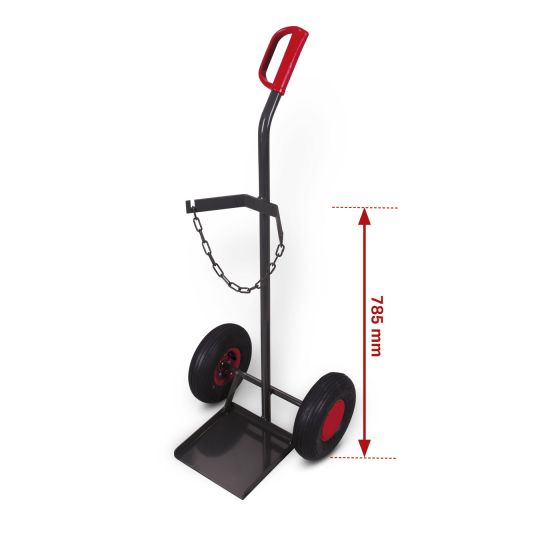 VARIOfit steel bottle cart, RAL 7016