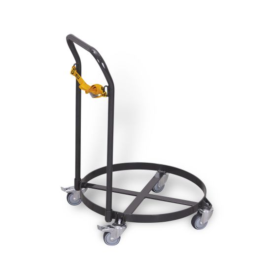 VARIOfit drum roller, push handle, RAL 7016