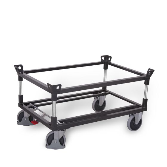 VARIOfit Palettenfahrgestell mit Winkelrahmen, TG-Bereifung, RAL 7016