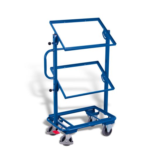 Small order-picking trolley, tiltable