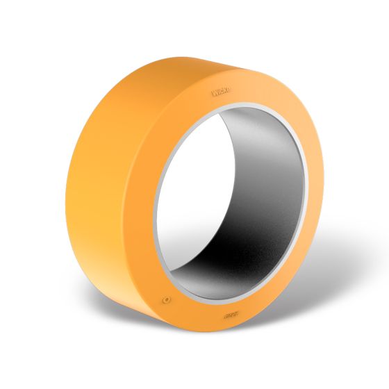 Press on bands - cylindrical steel band/conical/tooth system, type VU