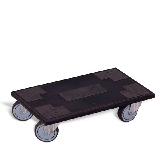 Dolly with thermoplastic rubber swivel castors