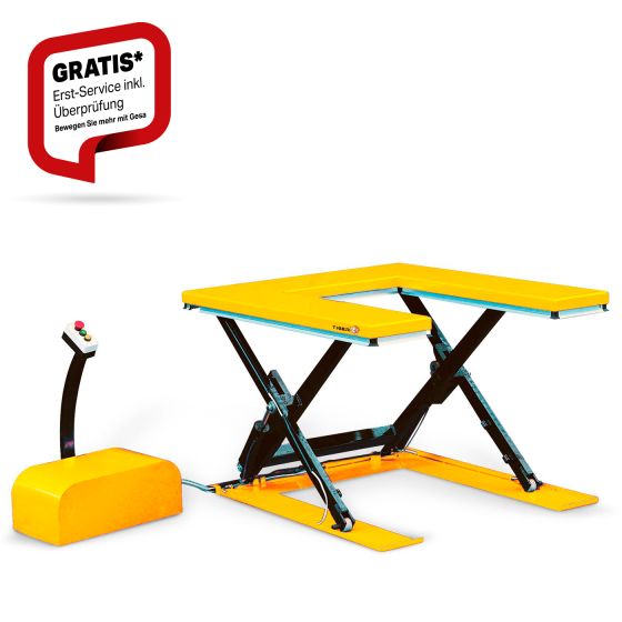 Tiger® - flat lifting table, U-shaped