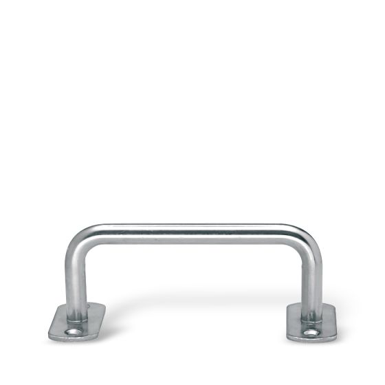 Door bow handles with 2 plates for screwing on