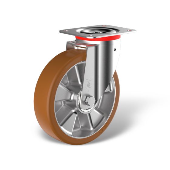 Swivel castor with wheel type PE