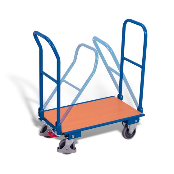 Folding trolley with 2 pushbars