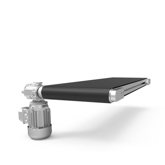Conveyor belts with shaft-mounted gear type MBA 45, aluminium profile